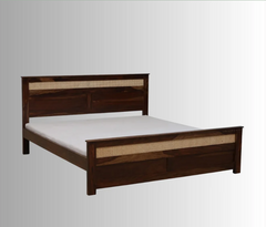 Indian Hand Carved Solid Wood Bed Frame King Size 158