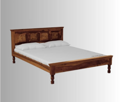 Indian Hand Carved Solid Wood Bed Frame King Size 159