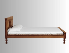 Indian Hand Carved Solid Wood Bed Frame King Size 159