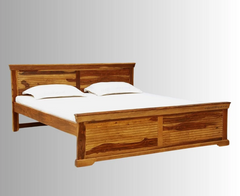 Indian Hand Carved Solid Wood Bed Frame King Size 161