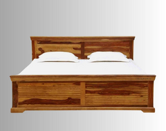 Indian Hand Carved Solid Wood Bed Frame King Size 161