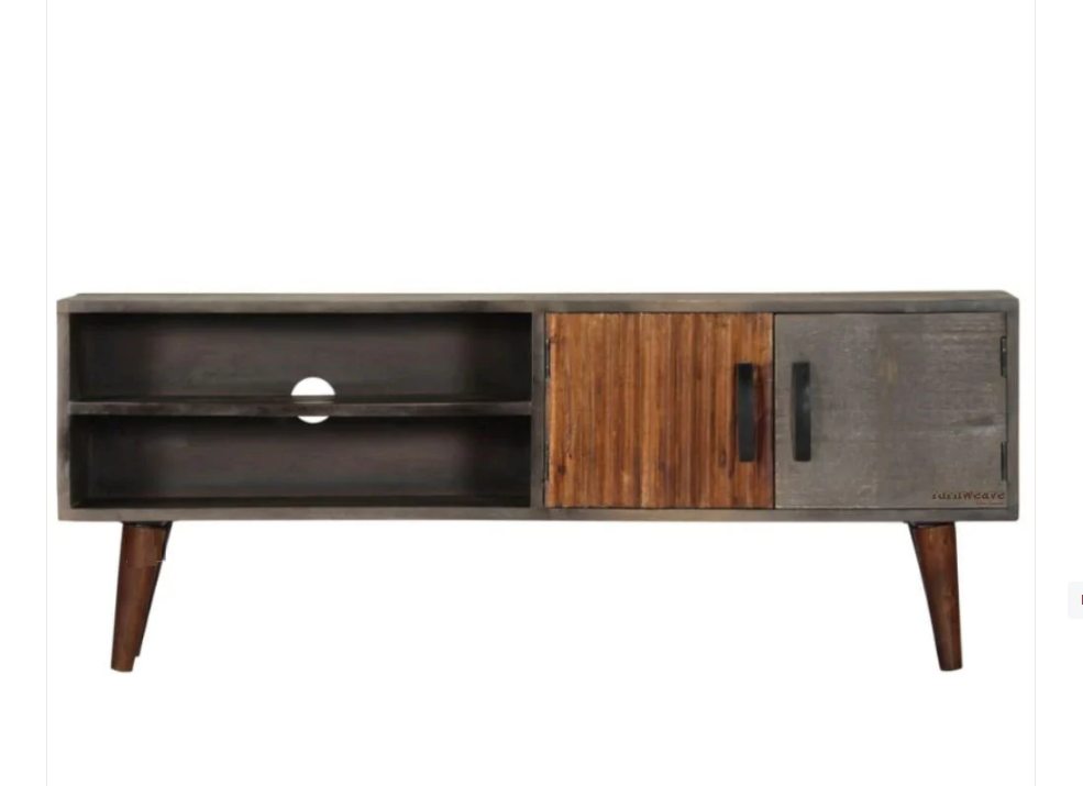 Indian Hand Carved Solid Wood TV Unit 23