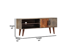 Indian Hand Carved Solid Wood TV Unit 23