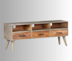 Indian Hand Carved Solid Wood TV Unit 24