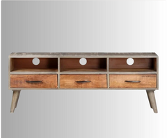 Indian Hand Carved Solid Wood TV Unit 24