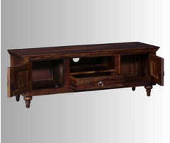 Indian Hand Carved Solid Wood TV Unit 26