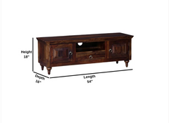 Indian Hand Carved Solid Wood TV Unit 26