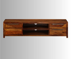 Indian Hand Carved Solid Wood TV Unit 27