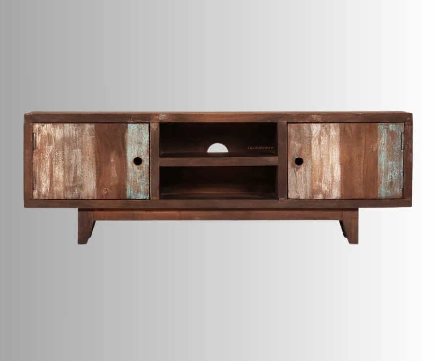 Nirvana Reclaimed Solid Hard Wood TV Unit 28
