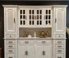 Handmade Indian Furniture Solid Mango Wood Crockery Unit Cabinet 02