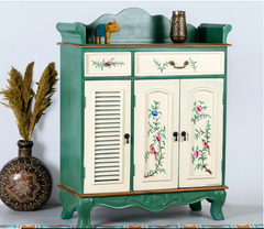 Avani Indian Hand Painted Solid Wood Cabinet D70