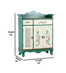 Avani Indian Hand Painted Solid Wood Cabinet D70