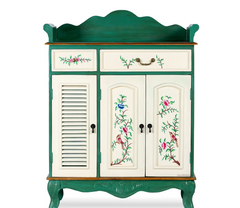 Avani Indian Hand Painted Solid Wood Cabinet D70