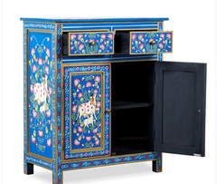 Avani Indian Hand Painted Solid Wood Cabinet D71