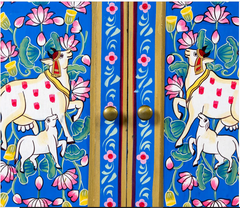 Avani Indian Hand Painted Solid Wood Cabinet D71