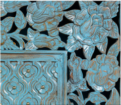 Indian Hand Carved Solid Wood Console Hall Table 21