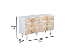 Hand Carved Solid Wood Chest of Drawers D20