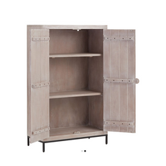 Indian Hand Carved Solid Wooden Cupboard Wardrobe D90