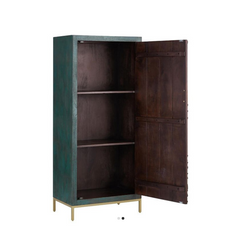 Indian Hand Carved Solid Wooden Cupboard Wardrobe D94