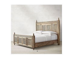 Indian Hand Carved Solid Wood Bed Frame 178