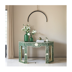 Bone Inlay Console Hall Table 28