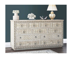 Indian Hand Carved Solid Wood Chest of Drawers D39