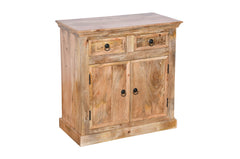 Handmade Indian Furniture Mango Wooden 2 Doors Cabinet