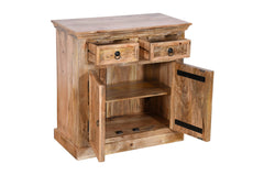 Handmade Indian Furniture Mango Wooden 2 Doors Cabinet