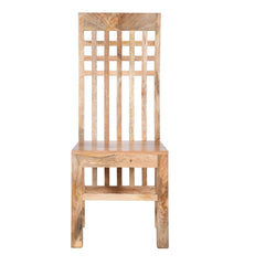 Handmade Mango Wood Chair in Natural Finish 45x43x114Cm