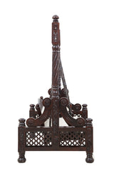 Handmade Indian Furniture Carved Solid Mango Wood Jhula Swing