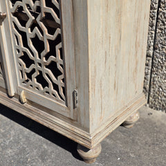 Indian Style Carved Solid Wood Cabinet Vanity 120x45x100cm