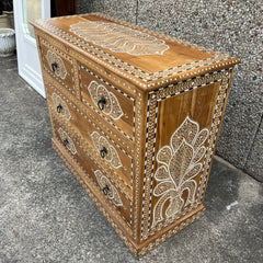 Indian Furniture Handmade Solid Wood Chest of Drawer 110x45x90 cm