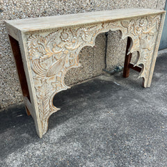 Indian Furniture Solid Hard Wood Carved Console Table