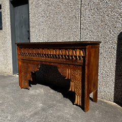 Handmade Indian Furniture Solid Hard Wood Carved Console Table 150x40x90Cm