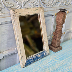 Carved Handmade Antique Old Wood Arched Mirror Frame 118