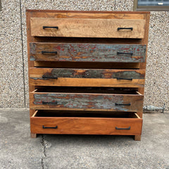 Nirvana Reclaimed Timber Dresser Tallboy Chest of drawers