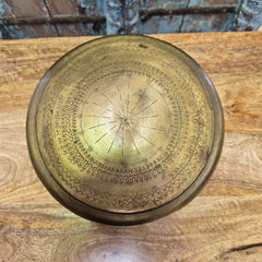 Indian Vintage Brass Round Chapati Storage Box 51