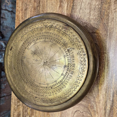 Indian Vintage Brass Round Chapati Storage Box 51