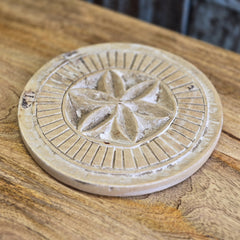 Indian Hand Carved Home Decor Wooden Plates 149