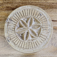 Indian Hand Carved Home Decor Wooden Plates 149