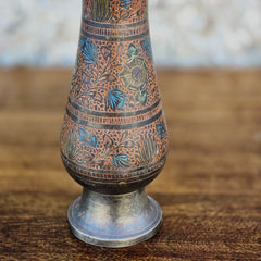 Indian Antique Old Vintage Brass Flower Pot 94