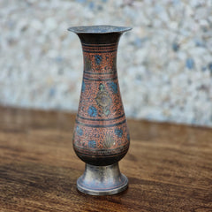 Indian Antique Old Vintage Brass Flower Pot 94