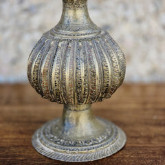 Indian Antique Old Vintage Brass Flower Pot 91