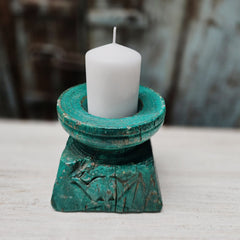 Indian Wooden Candle Holder Stand 80