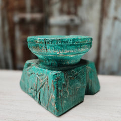 Indian Wooden Candle Holder Stand 80