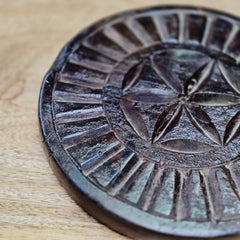 Indian Hand Carved Home Decor Wooden Plates 208