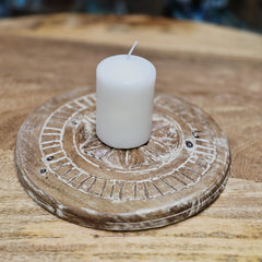 Indian Hand Carved Home Decor Wooden Plates 155