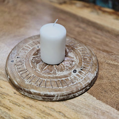 Indian Hand Carved Home Decor Wooden Plates 155