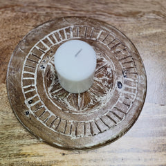 Indian Hand Carved Home Decor Wooden Plates 155