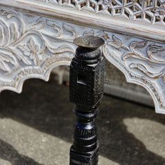 Indian Wooden Hand Carved Candle Holder Stand 282